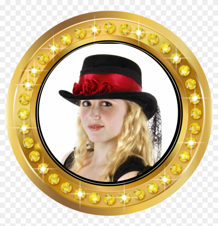Gothic Rose Top Hat Clipart