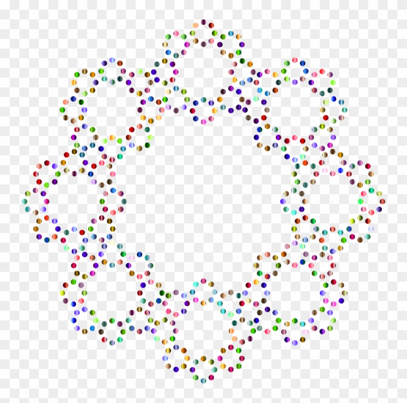 Borders And Frames Circle Decorative Arts Drawing Confetti - Clip Art - Png Download #1197017