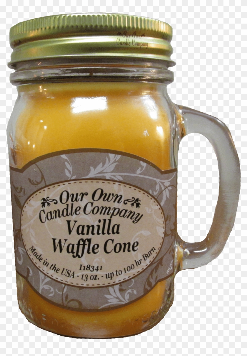 Mason Jar Candle Vanilla Waffle Cone - Kombucha Clipart #1197234