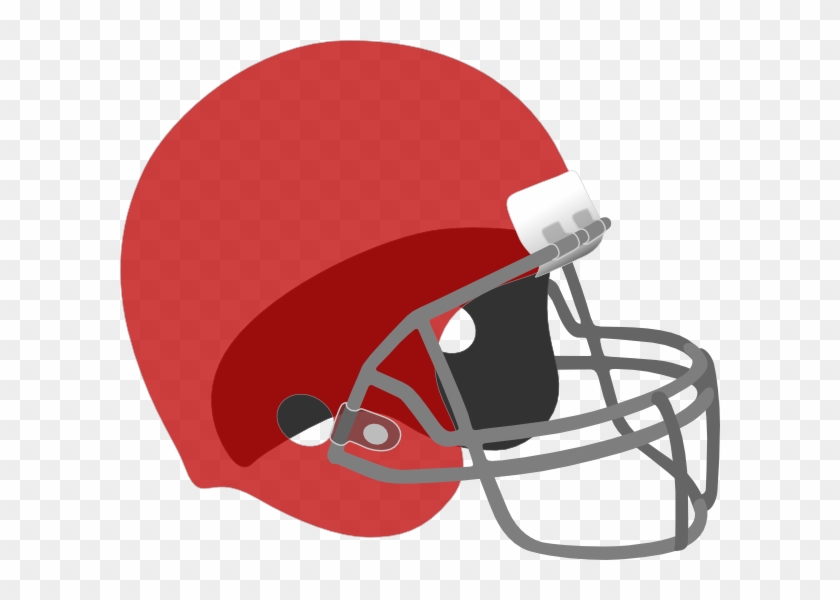 Football Helmet Clip Art At Clker - Red Football Helmet Clipart - Png Download
