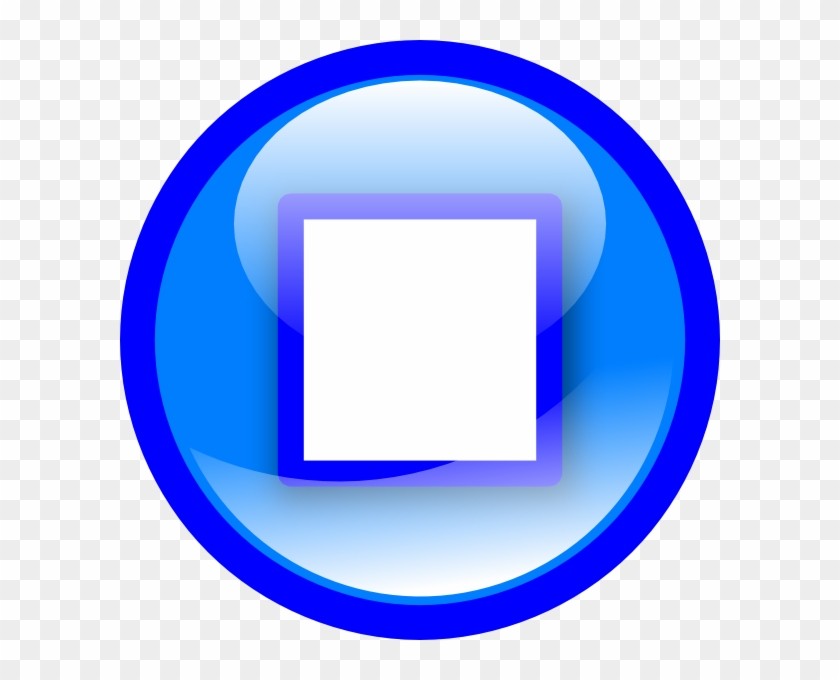 Blue Stop Svg Clip Arts 600 X 600 Px - Png Download