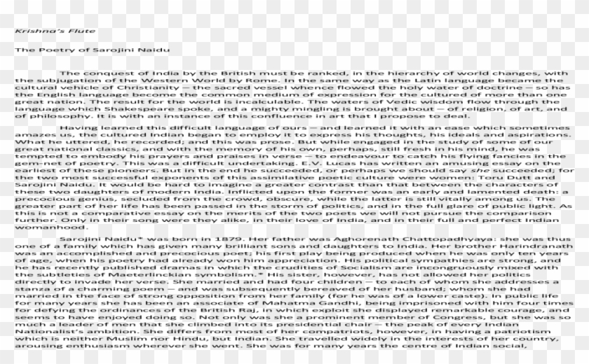 Krishna's Flute The Poetry Of Sarojini Naidu The Conquest - Application Of Valence Bond Theory Clipart #1197850