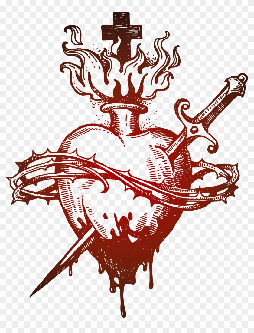 2026 X 2554 2 - Heart With Thorns Clipart #1197889