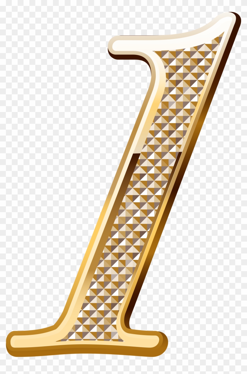 Free Png Download Gold Deco Number One Clipart Png - Gold Number 1 Png Transparent Png