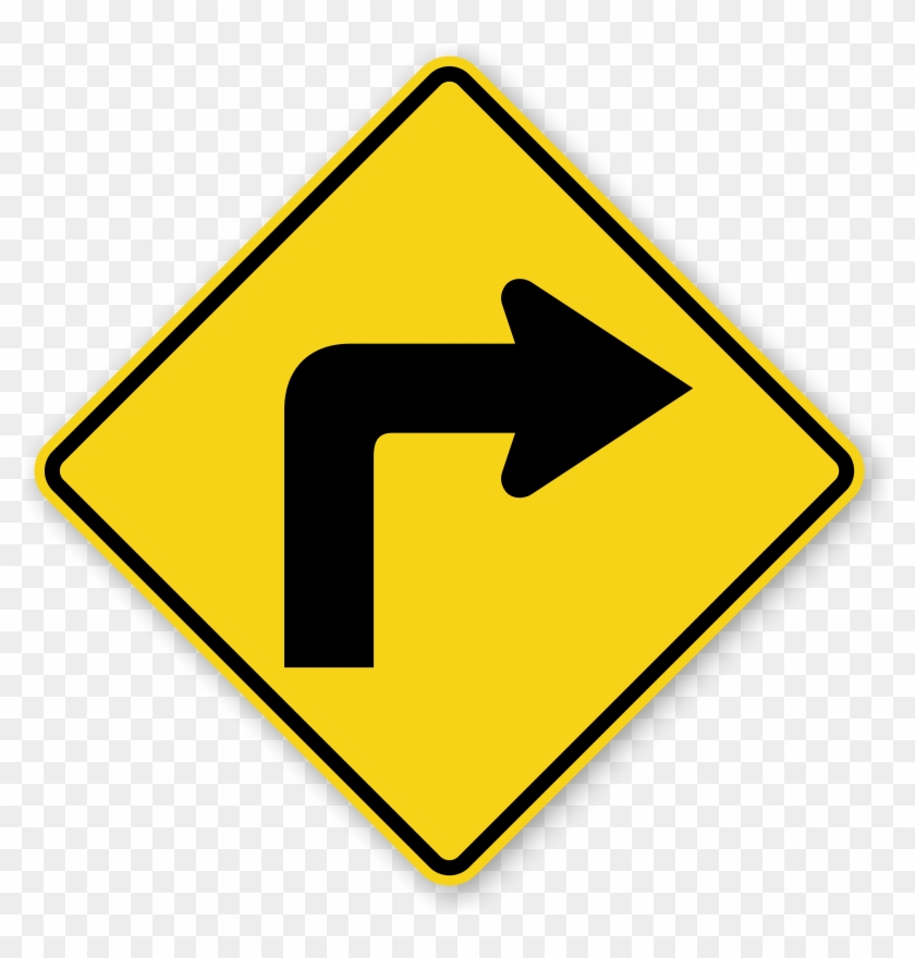 Zoom, Price, Buy - Right Turn Traffic Sign Clipart
