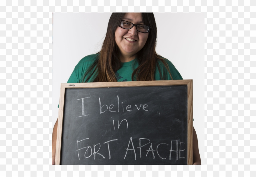 Mountain Apache Tribal Member And Serves In Her Home - Blackboard Clipart
