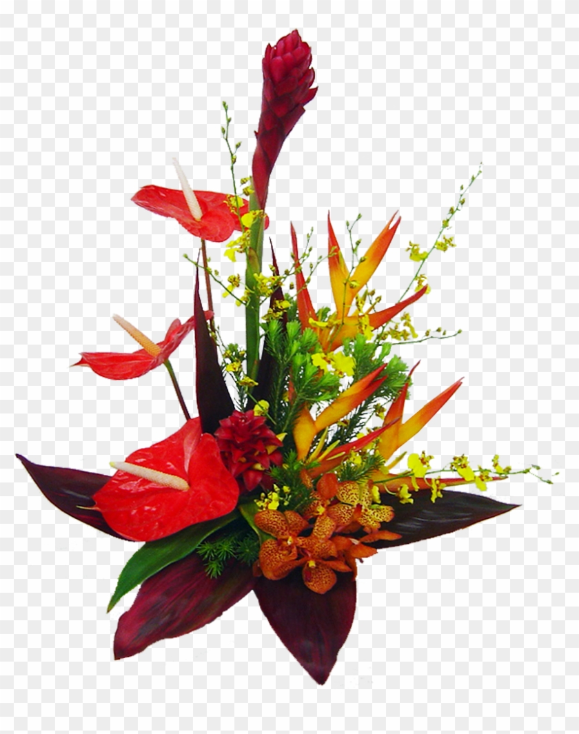 Hawaii Wedding Bouquets Photo - Tropical Flower Bouquet Png Clipart #120197