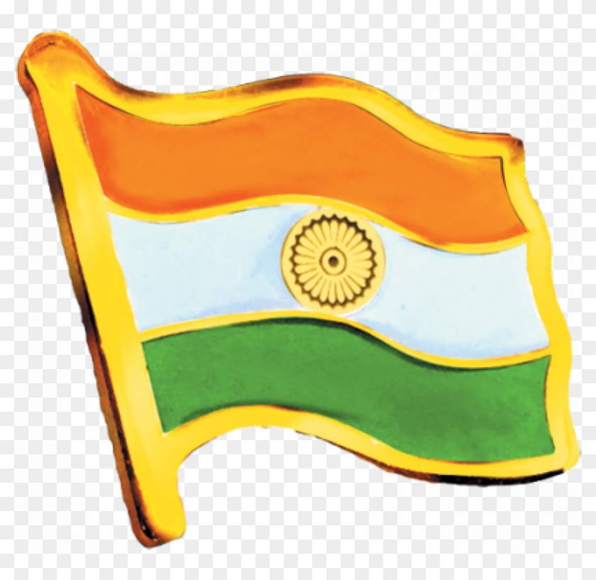 More Views - Indian Flag Lapel Pin Png Clipart