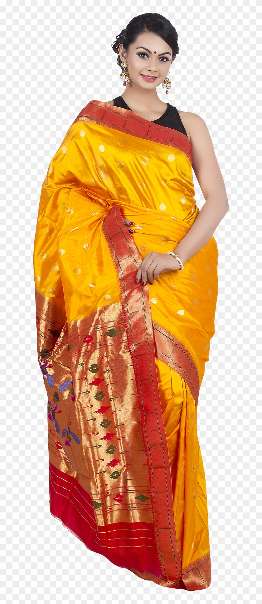 Girl In Saree Png Clipart