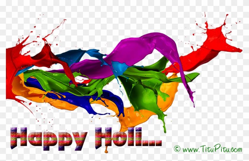 Paint Happy Holi Text Png - Car Clipart