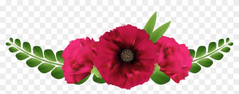 Beautiful Red Flowers Png Clip-art Image - Flores De Frida Kahlo Dibujo Transparent Png #120855