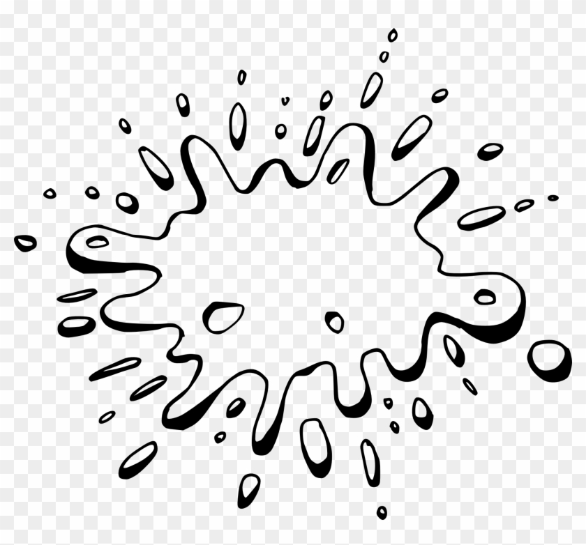 Splash Drawing - Splash Bubble Png Clipart