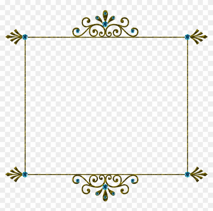 Fancy Borders Png - Vector Black And White Frame Png Clipart #121201