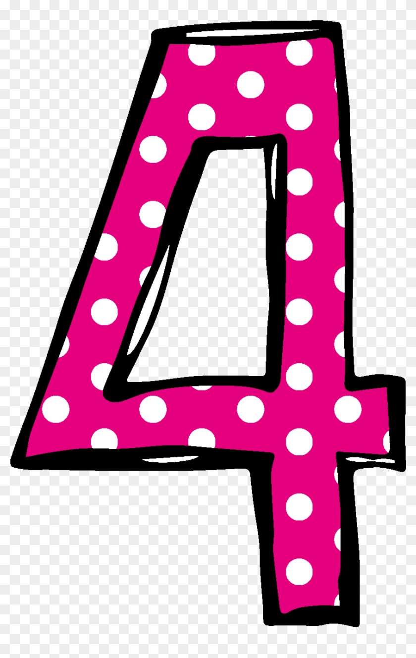 Cute Number Clipart - Cute Number 4 Png Transparent Png