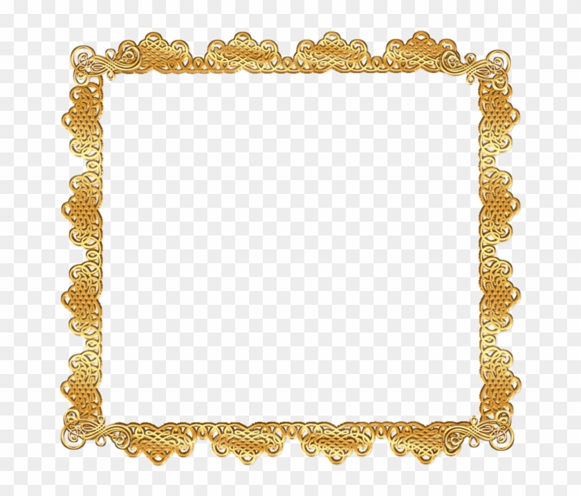 Gold Lace Frame Png - Clip Art Transparent Png