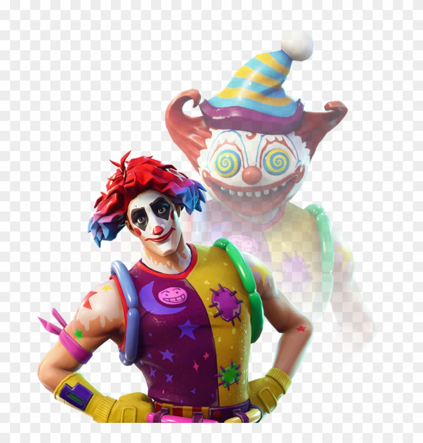 Nite Nite And Peekaboo - Clown Skin Fortnite Clipart