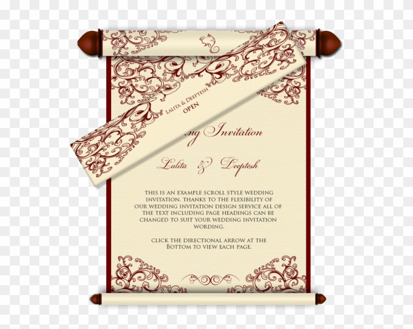 574 X 589 5 - Wedding Invitation Templates Indian Style Clipart #121968