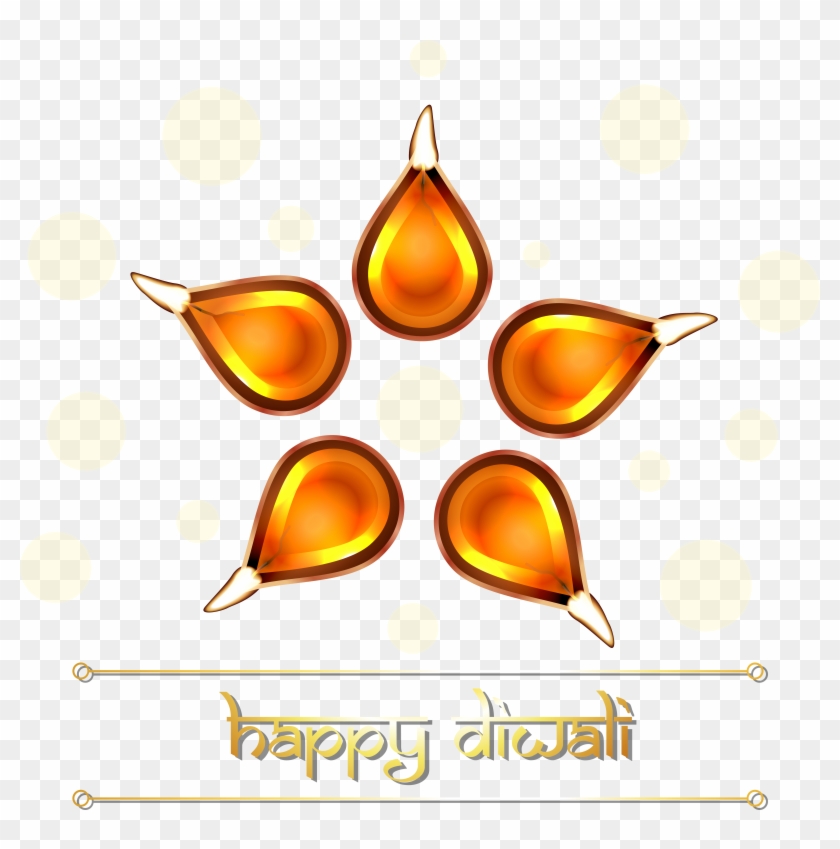 Beautiful Decoration Happy Diwali Png Clipart Image - Diwali Background In Png Transparent Png