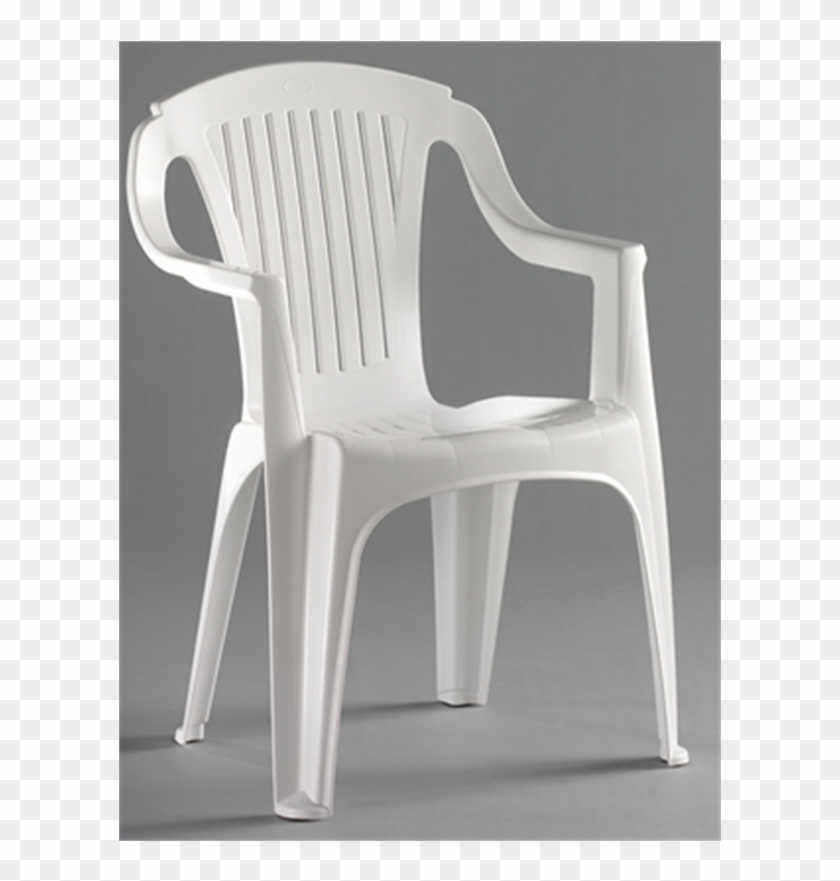 Marquee Rimini Low Back White Resin Chair - White Plastic Chairs Bunnings Clipart #122257