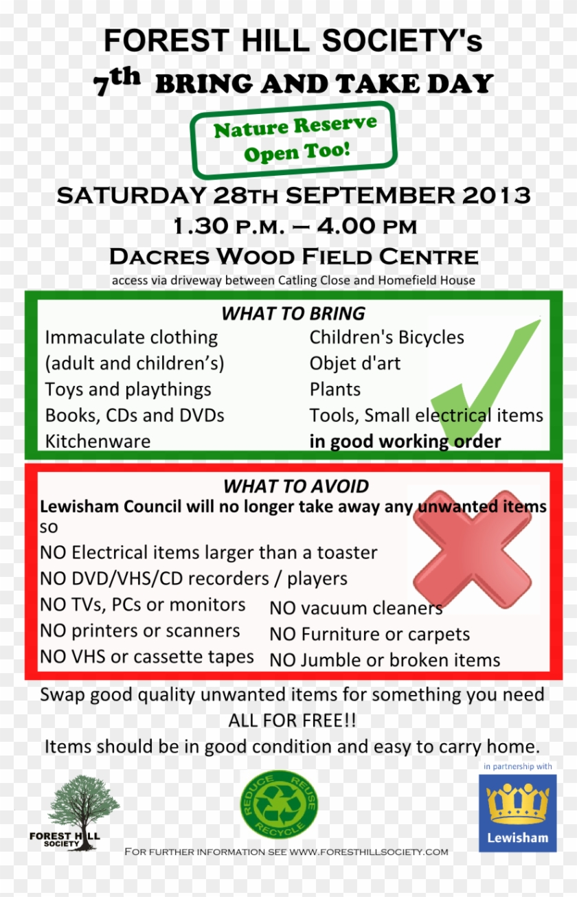 Simply Bring Any Good Quality Items For Somebody Else - Lewisham Clipart #122280