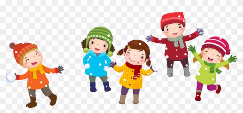 Kids Playing Png - Kids Winter Clipart Transparent Png