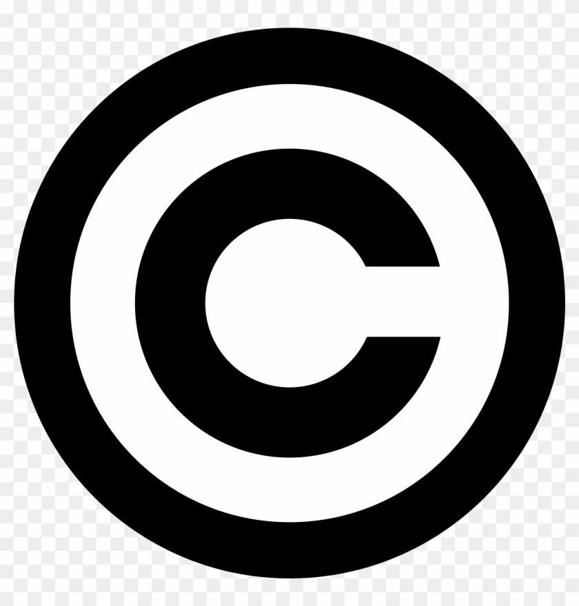 1 - Copyright Symbol Png Clipart #122874