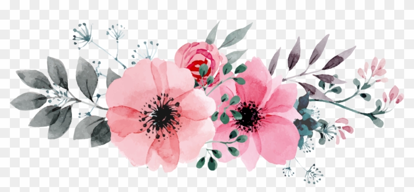 Spring Png Transparent Images - Watercolor Flowers Png Hd Clipart #122969