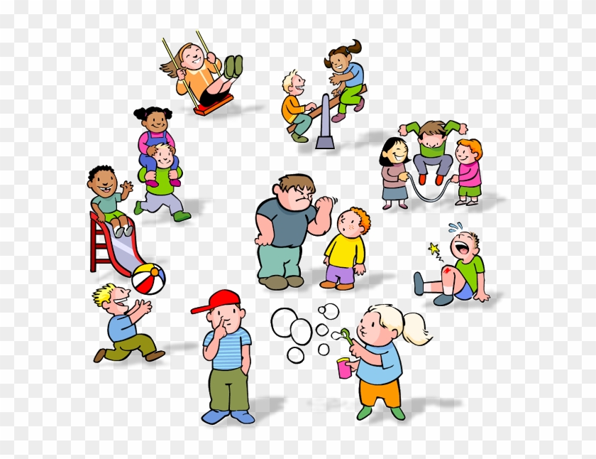 Kids Playing At Recess Clipart - Kids At Recess Clipart - Png Download