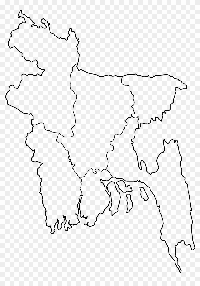 Bangladesh Divisions Blank - Map Of Bangladesh Clipart #123755