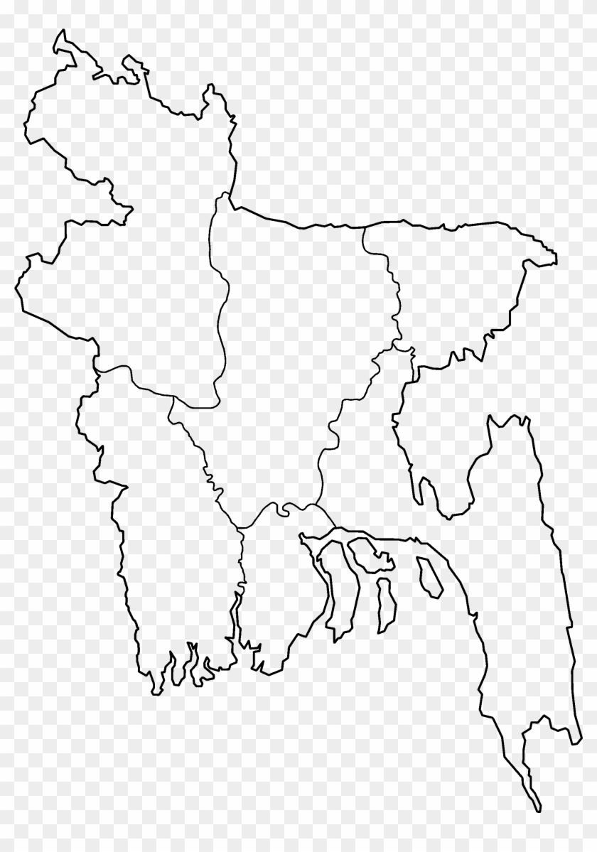 Bangladesh Divisions Blank - Map Of Bangladesh Clipart