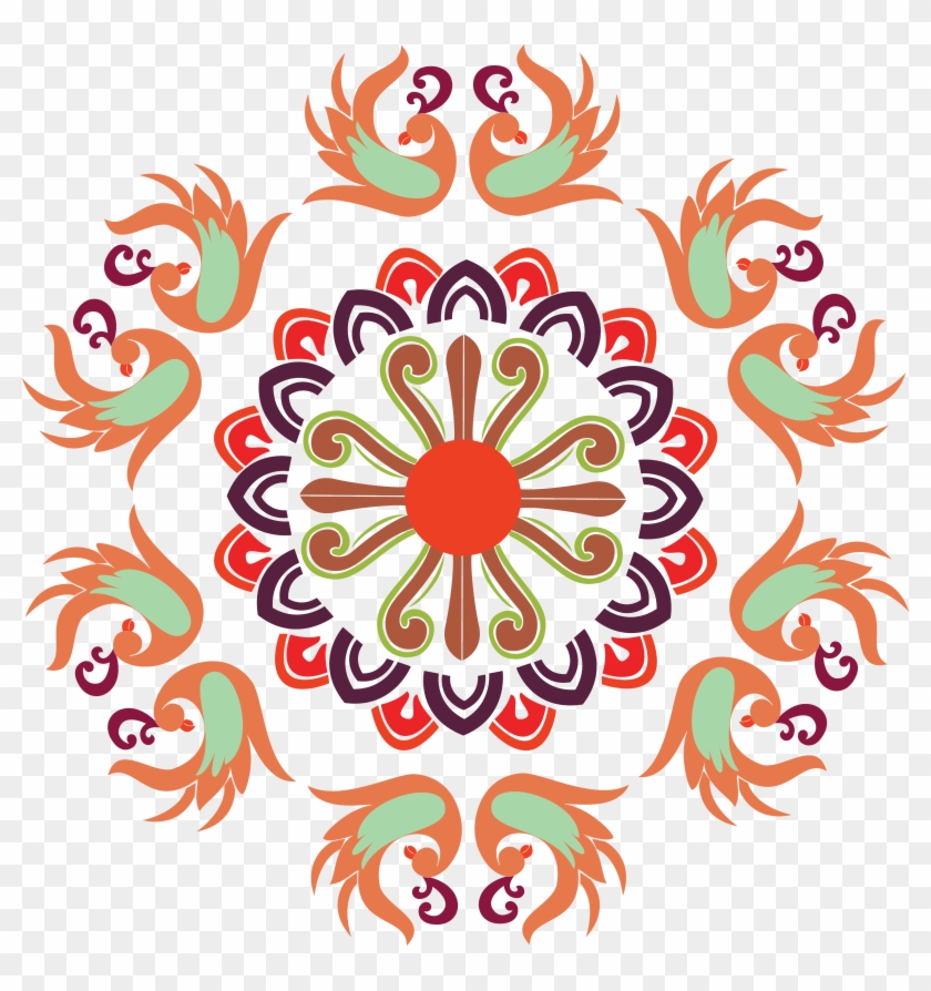 Indian Designs Png - Transparent Background Rangoli Png Clipart #124600