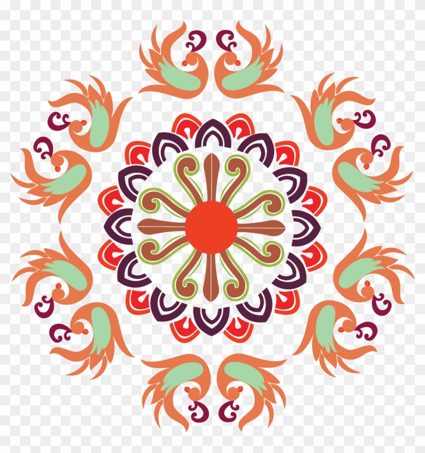 Indian Designs Png - Transparent Background Rangoli Png Clipart