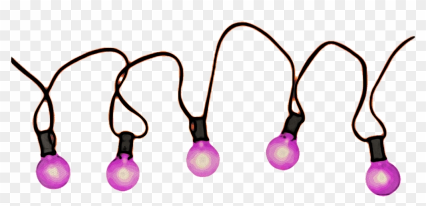 Christmas Lights Clipart Png - Pink Christmas Lights Transparent #124602