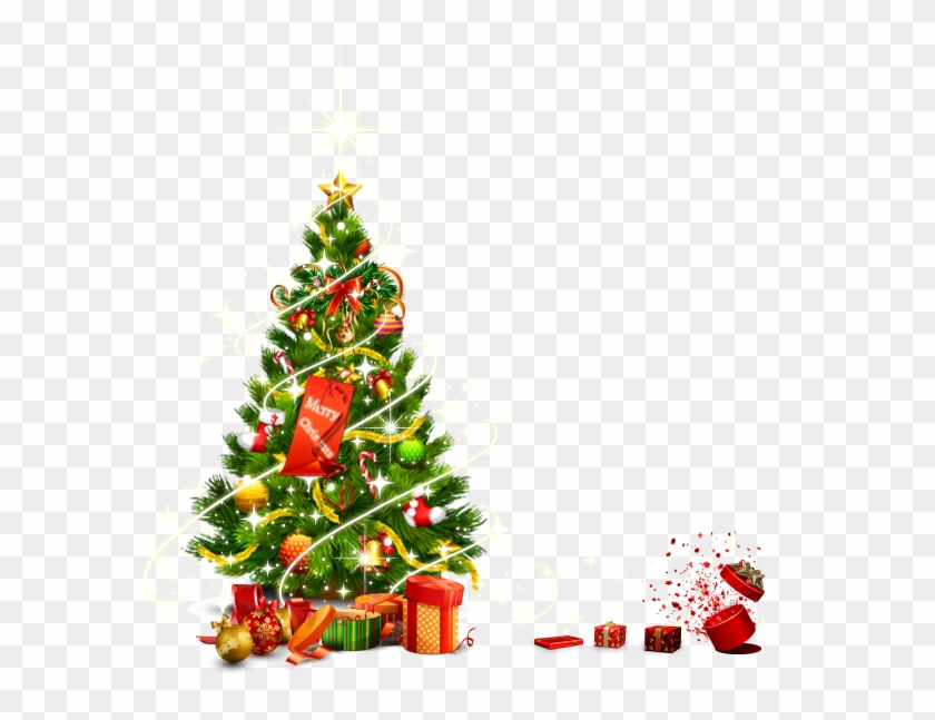 Christmas Tree Vector - Christmas Tree Png Clipart Transparent Png