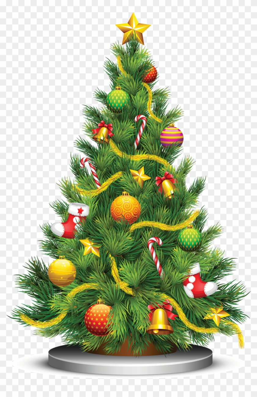 Christmas Tree Vector Png - Christmas Tree Clipart #124780