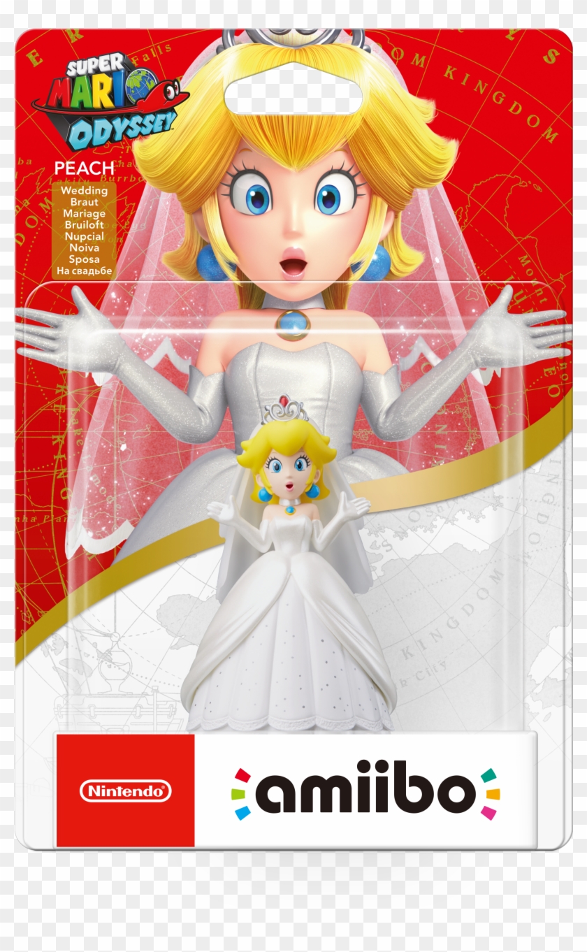 Super Mario Odyssey Amiibo Box Art - Amiibo Peach Mario Odyssey Clipart #124927