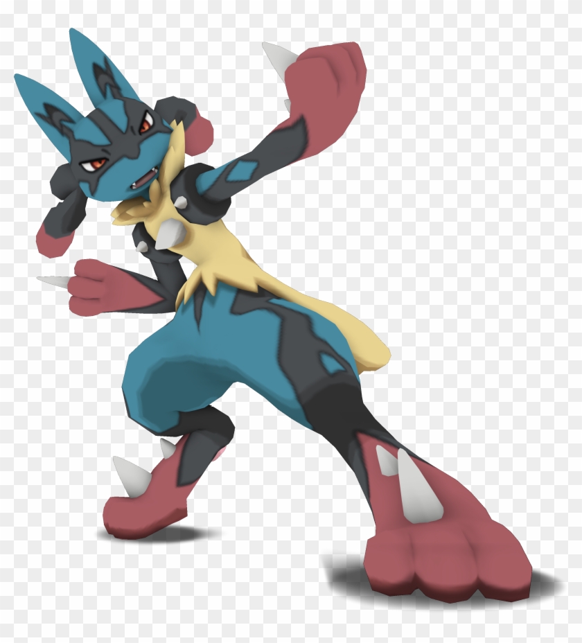 Pokémon Battle Revolution Pokémon X And Y Pokémon Go - Pokemon Mega Lucario 3d Clipart