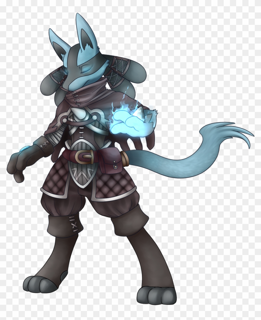 Cecil The Lucario, Character For Pokemon Of Avalon - Lucario Character Clipart