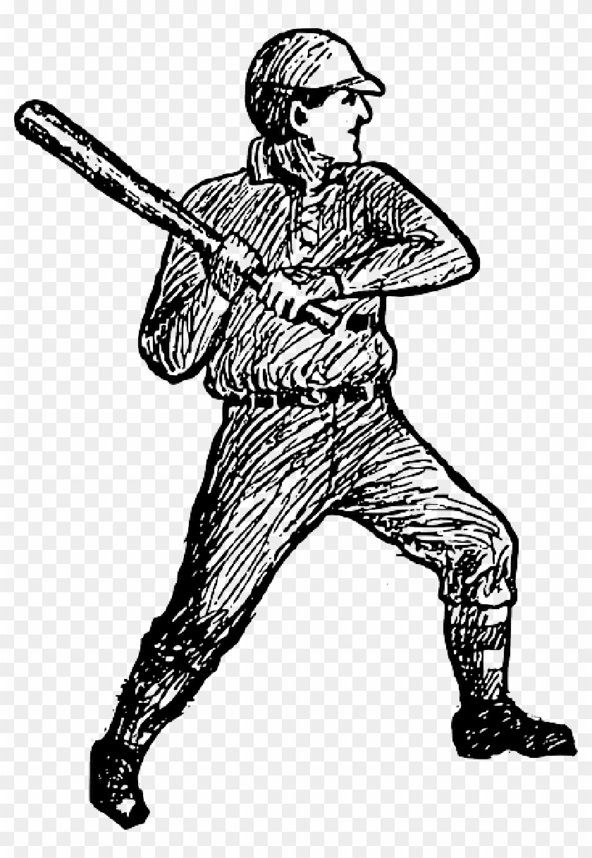 Baseball Art Public Domain , Png Download - Baseball Clipart