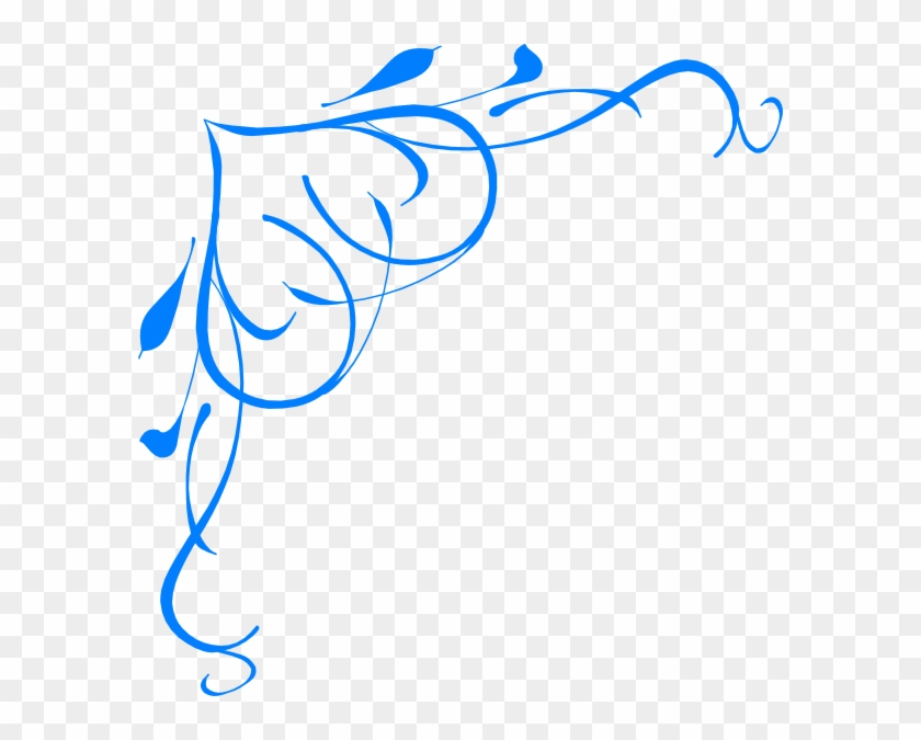 Heart Border At Clker Com Vector Online - Corner Designs Transparent Background Clipart
