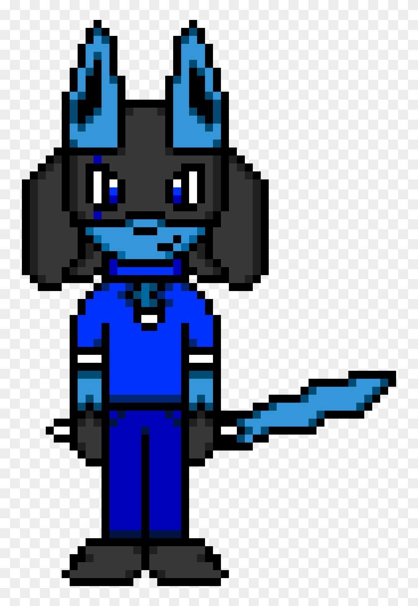 Nivix The Lucario - Cartoon Clipart