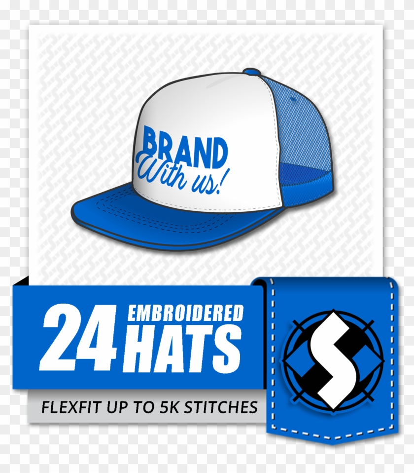 24-embroidered Hats - Baseball Cap Clipart