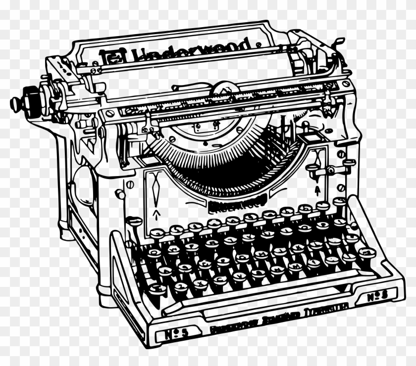 Download - Typewriter Transparent Background Clipart #126607