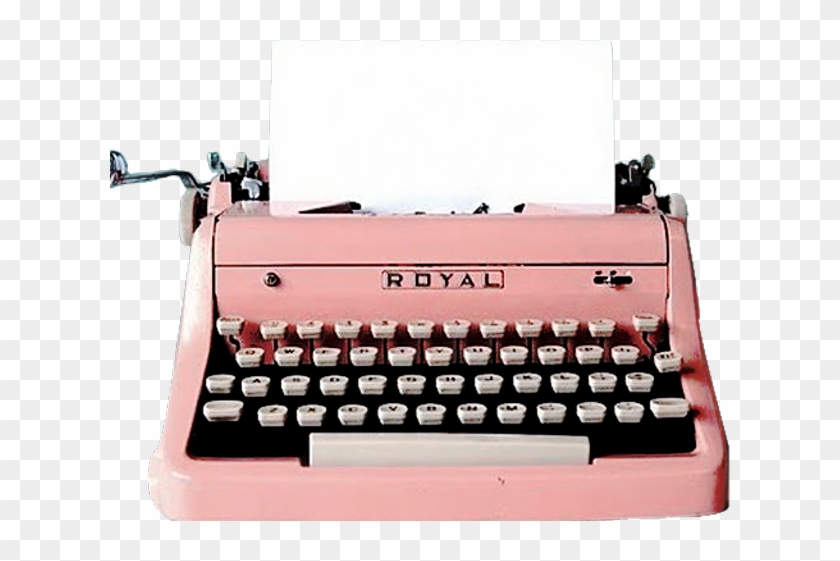 Pink Vintage Typewriter Clipart #126975