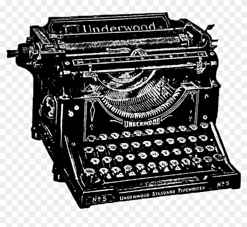 Typewriter Clipart Public Domain - Creative Writing - Png Download