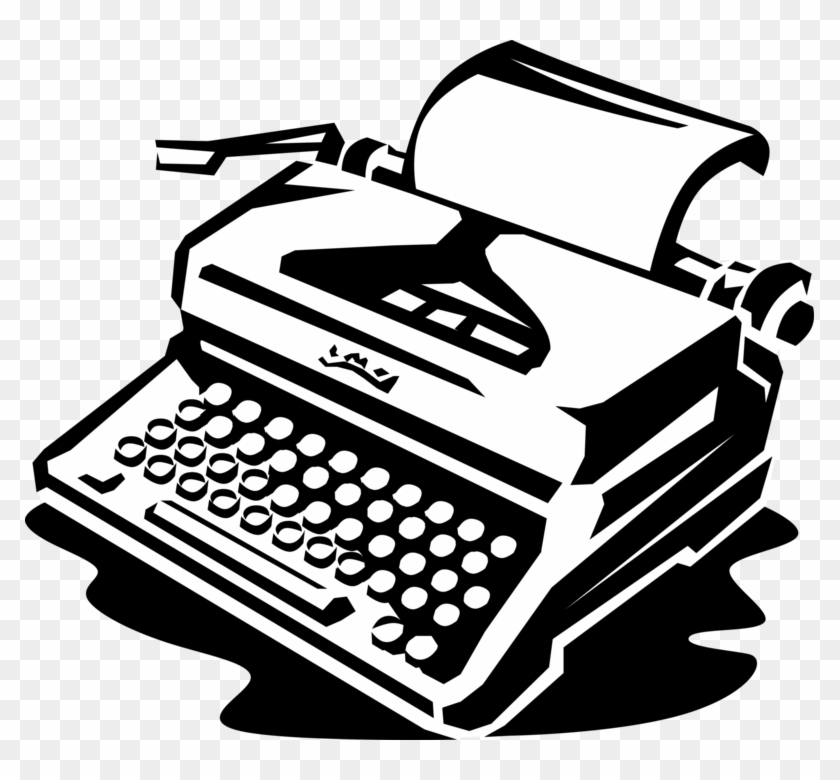 Graphic Royalty Free Download Machine For Characters - Transparent Background Typewriter Clipart - Png Download #127108