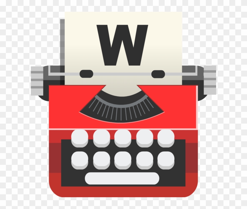 Typewriter Clipart Red - Typewriter Icon Png Transparent Png #127208