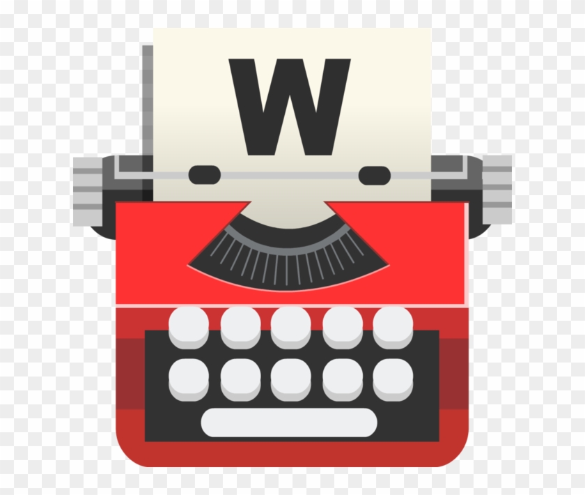 Typewriter Clipart Red - Typewriter Icon Png Transparent Png