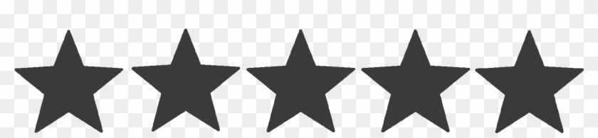5stars-dark - 5 Star Rating Black Clipart #127282