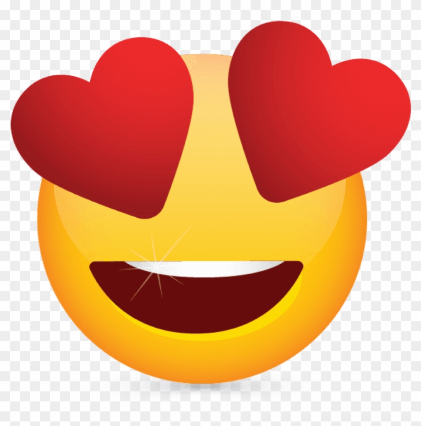 Free Png Download Heart Eye Emoji Transparent Png Images - Heart Smiley Logo Clipart